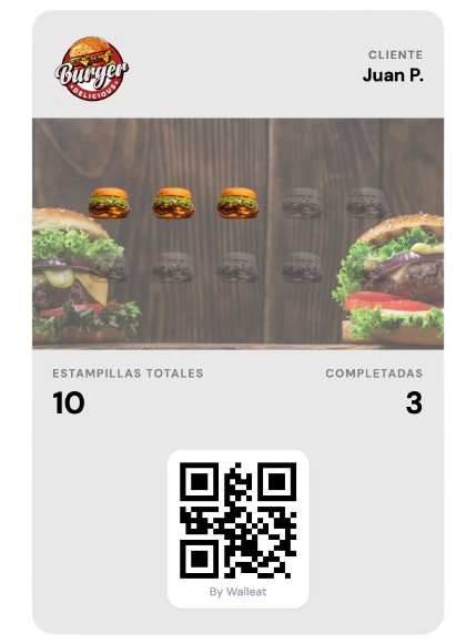 Tarjeta de fidelización digital Walleat